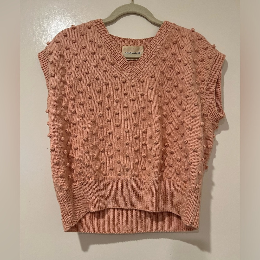 Misha and puff popcorn sweater vest M/L